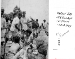 Market day in a village in Assam, India, 1944.  Photo from R. L. Tearney.