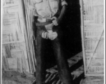 1st Lt. Charles"Dusty" Wilkinson dressed in chaps in the CBI.  Photo from Charles Wilkinson.