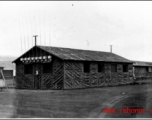 A building sprouting numerous radio antennas in the CBI during WWII.