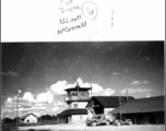 Air control tower at Dinjan airbase during WWII.  Photo from Ellicott McConnell.