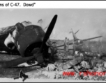 Remains of C-47 in the CBI during WWII.  Dowd.