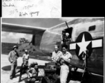 Crew of 436th Bomb Squadron getting ready to install new ball turret on B-24 bomber at Vishnupur, India.   Photo from Dick Young.