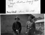 Chiang Kai-shek with Major Bratt at Camp Schiel, March 1945.
