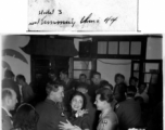 Cpl. Colombo tries to cut in on Chennault at a dance in Hostel #3 at Kunming, China, 1944.