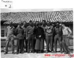 Gen. Chiang Kai-shek visits US servicemen at Camp Schiel during WWII.  Falkowski.