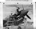 Chinese-American mechanics work on P-40 fighter of the 76ht Fighter Squadron, 23rd Fighter Group, at Kunming, China, on November 20, 1942. These mechanics are: S/Sgt. Pak On Lee, S/Sgt. George Lunn, and S/Sgt. Phillip Pon.