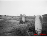 Tombstone around the Luliang air base area in China during WWII.