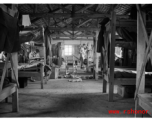 A scene inside the American barracks at the Luliang, Yunnan province, air base.