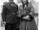 Celebrities visit and perform at Yangkai, Yunnan province, during WWII: The American opera star Lily Pons stands with her conductor husband, Andre Kostelanetz.